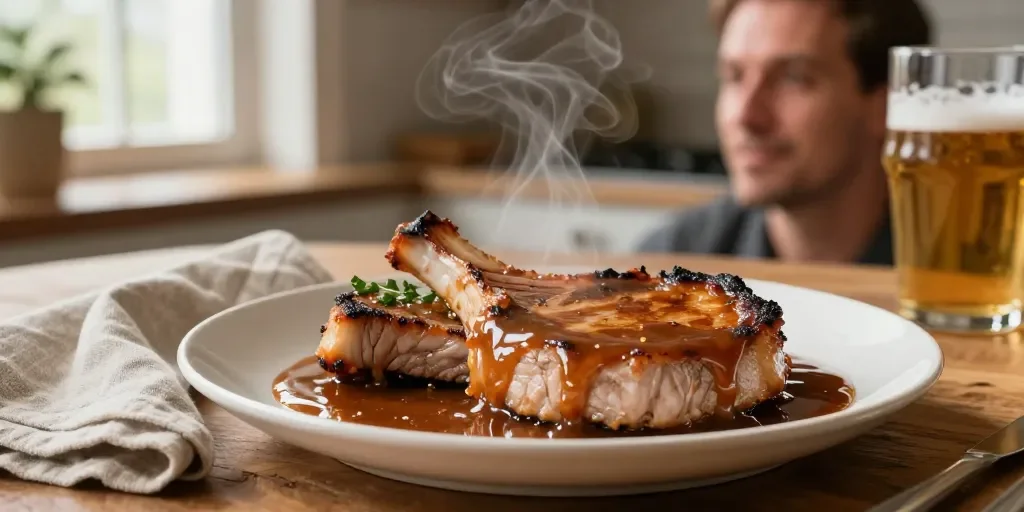 Chuletas De Cerdo En Salsa De Cerveza: El Secreto Jugoso Sin Horno