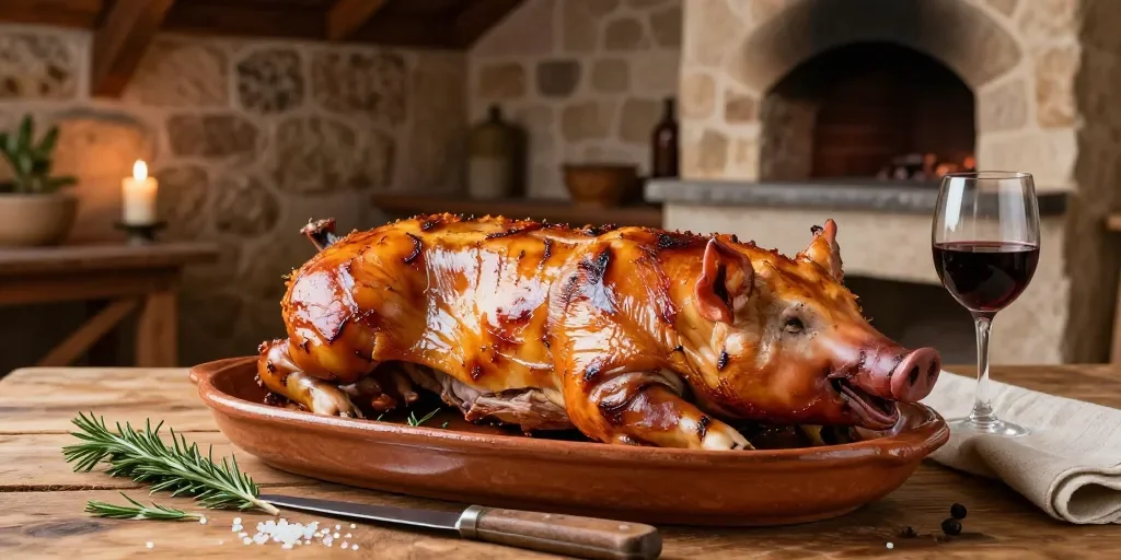 Cochinillo de Segovia al horno: claves para conseguir una piel crujiente y una carne jugosa