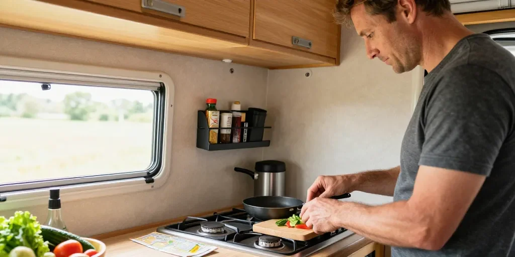 Cocinar en autocaravana: lo que nadie te cuenta antes de salir