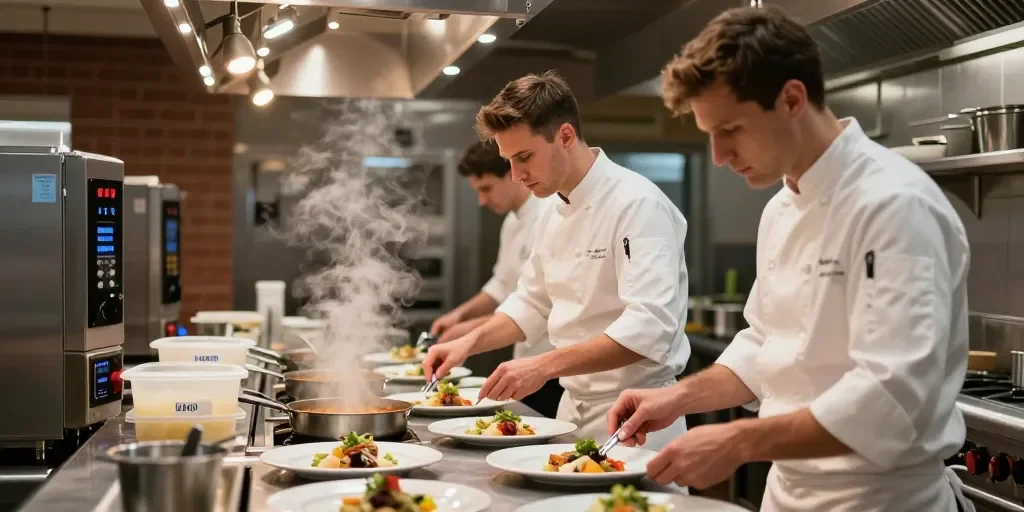¿Cómo influye el equipamiento en el ritmo de una cocina profesional?