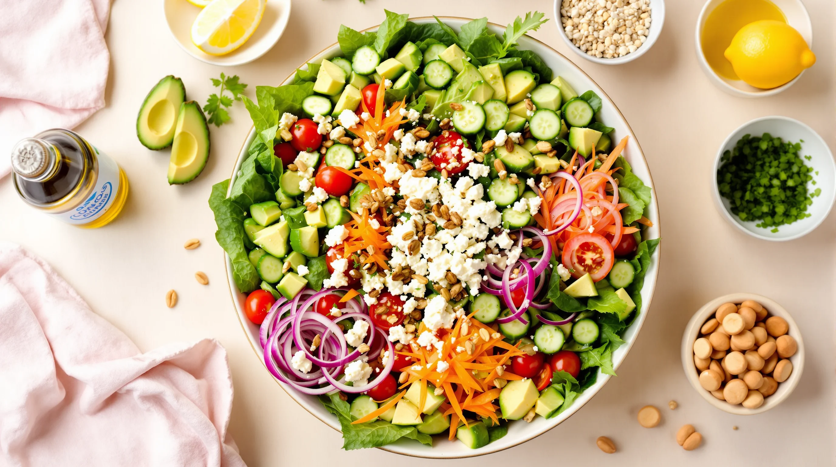 Consejos para preparar ensaladas irresistibles: mezcla ingredientes clave y sorprende tu paladar