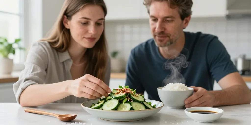 Ensalada De Pepino Coreana: El Método Rápido Para Lograr Textura Crujiente